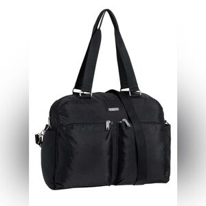New Baggallini Travel Duffle MM Tote Black NWT Overnight Carry-on Bag